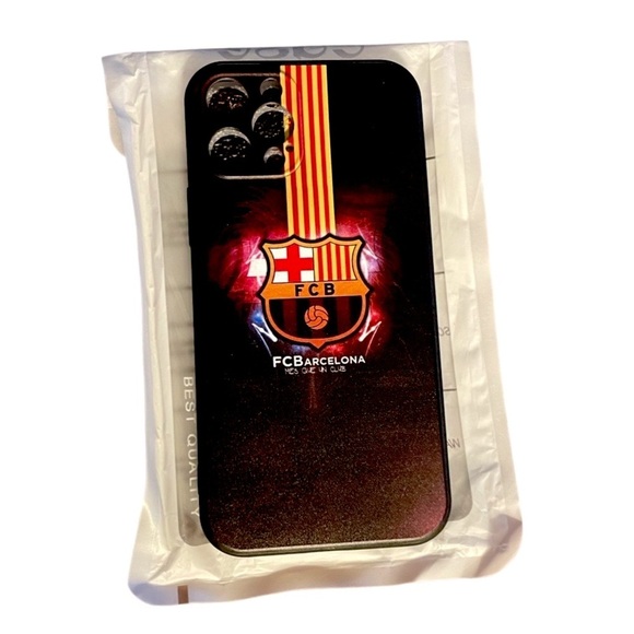BARCELONA soccer logo crest iPhone 12 Pro gel case NWT - Picture 2 of 5